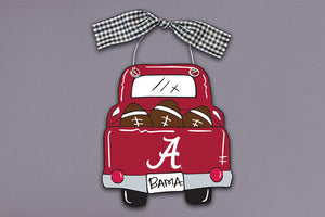 Collegiate Wood Truck Ornament