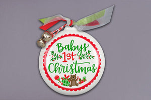 Baby's First Christmas Flat Ornament