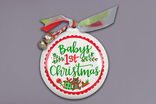 Baby's First Christmas Flat Ornament