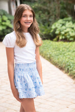 Load image into Gallery viewer, Ruffle Skirt in Blue Floral