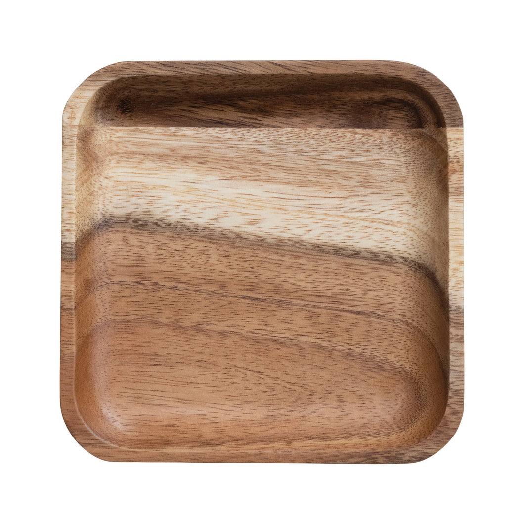 Square Wood Plate