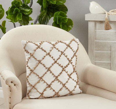 White Embroidered PIllow