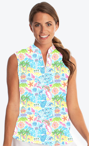 Watercolor Sleeveless Top