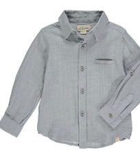 Load image into Gallery viewer, Button Up Linen Shirt Grey