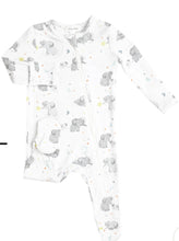 Load image into Gallery viewer, Zipper Footie Elephants Blue