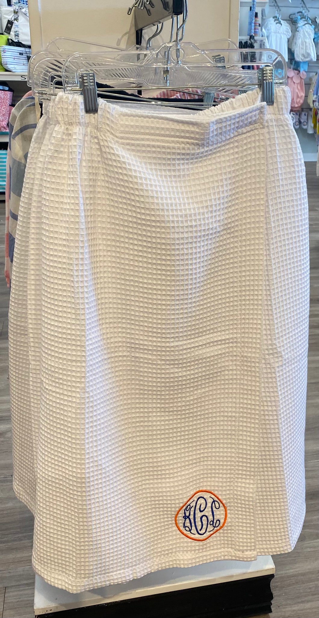 Monogrammed Waffle Wrap