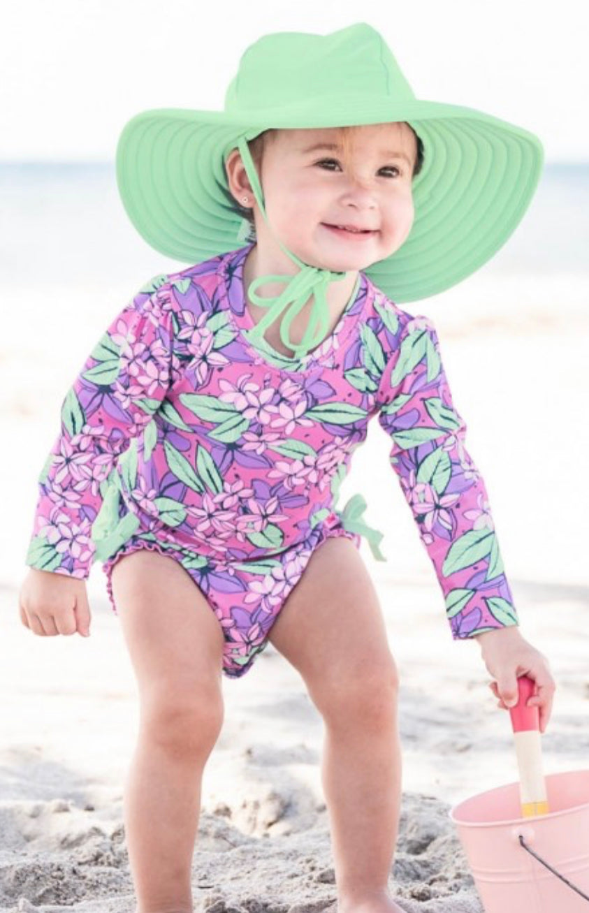 Violet Valley One Piece Rash Guard