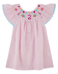 Smocked Birthday Dress Two 24m/2T