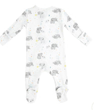 Load image into Gallery viewer, Zipper Footie Elephants Blue
