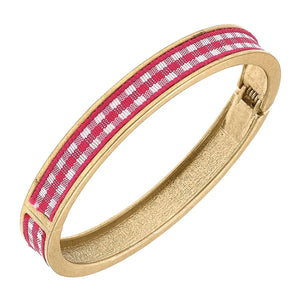 Gingham Bangle Pink