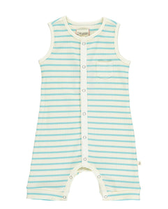 Playsuit Aqua Stripe
