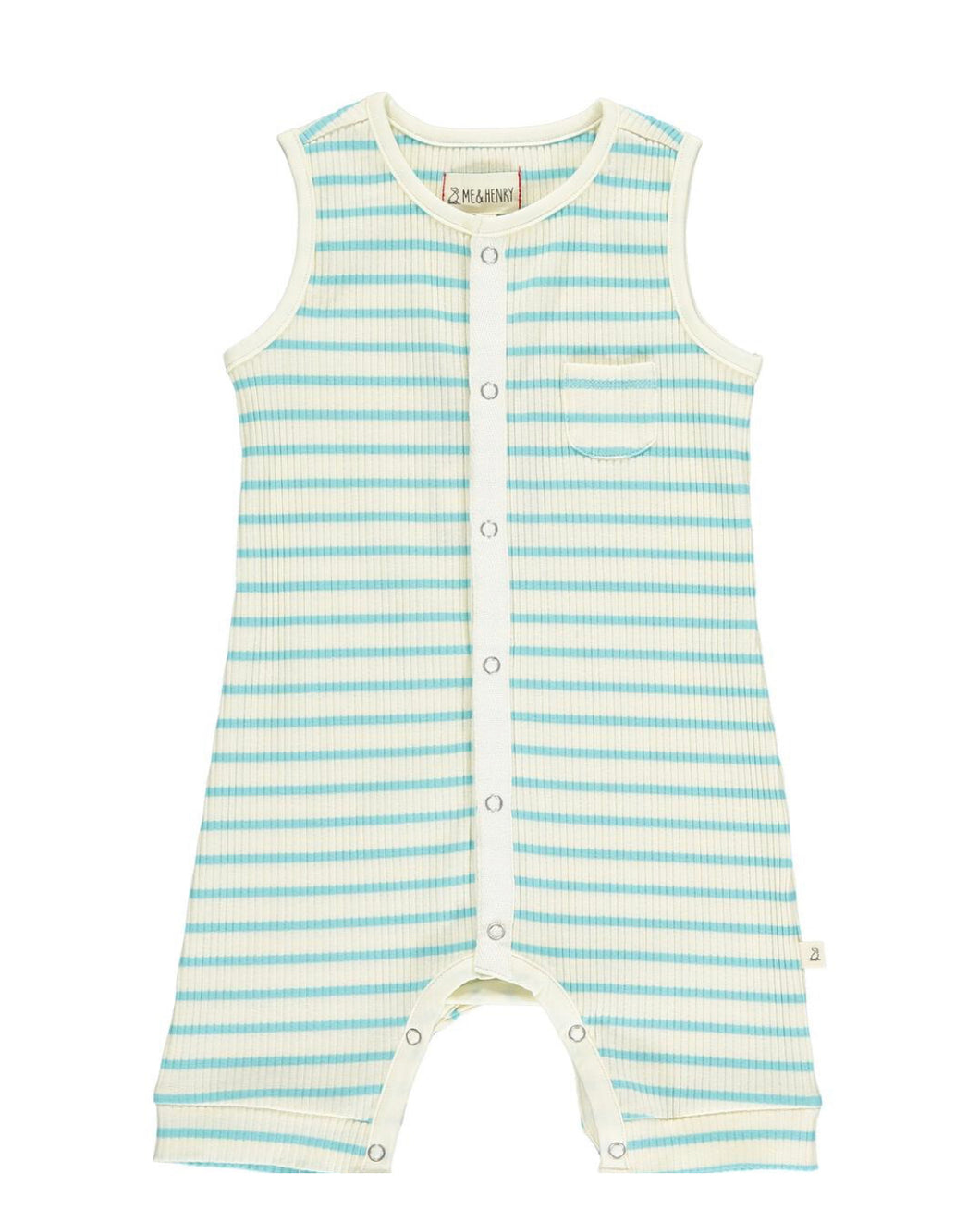 Playsuit Aqua Stripe