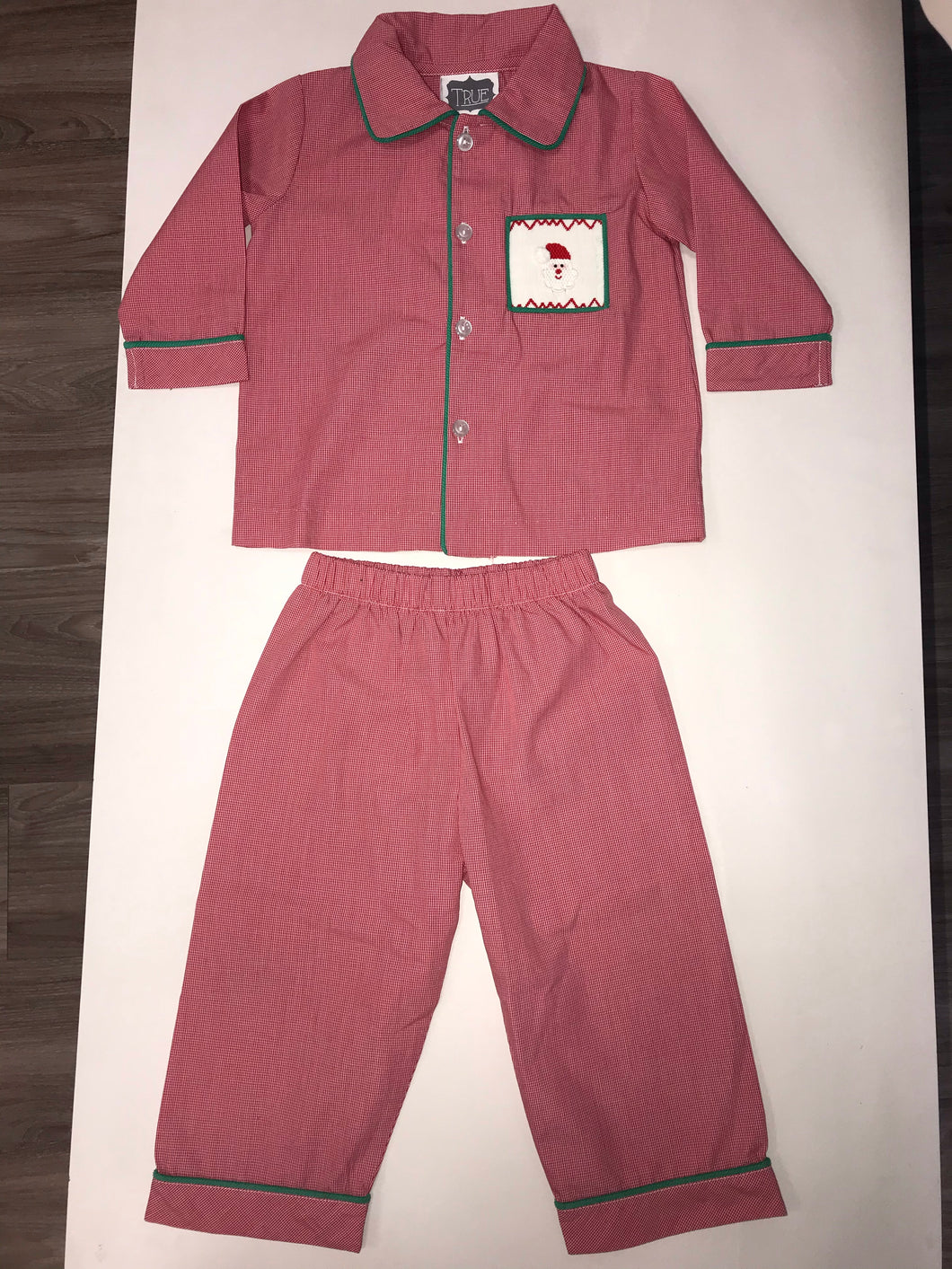 Santa Smocked Boys PJ Set