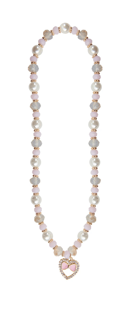 Bow Heart Necklace