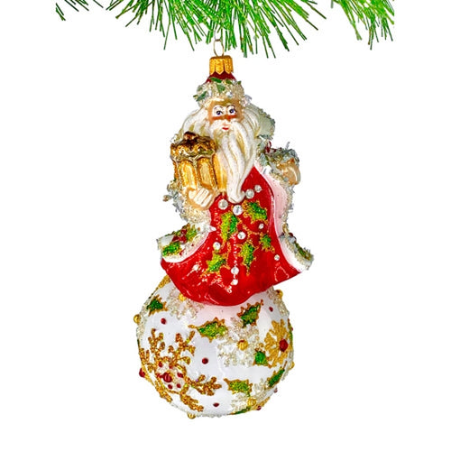 Heartfully Yours Longchamp Santa Ornament