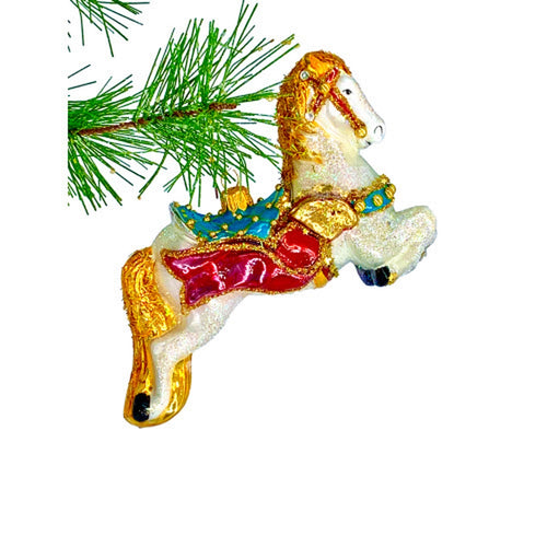 Heartfully Yours Round Rider Ornament