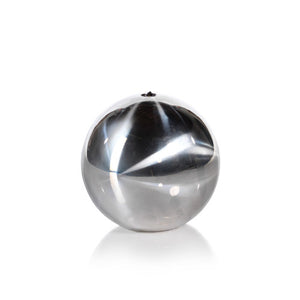 Titanium Ball Candle, Silver