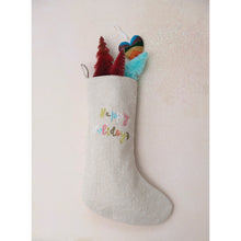 Load image into Gallery viewer, Happy Holidays Embroidered Stocking
